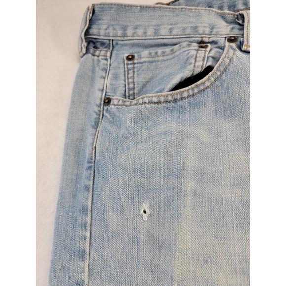 Levi's 527 38x32 Blue Denim Straight Leg Men's Jeans - Picture 4 of 12